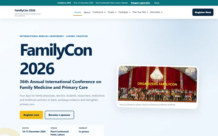 FamilyCon 2026 website homepage preview