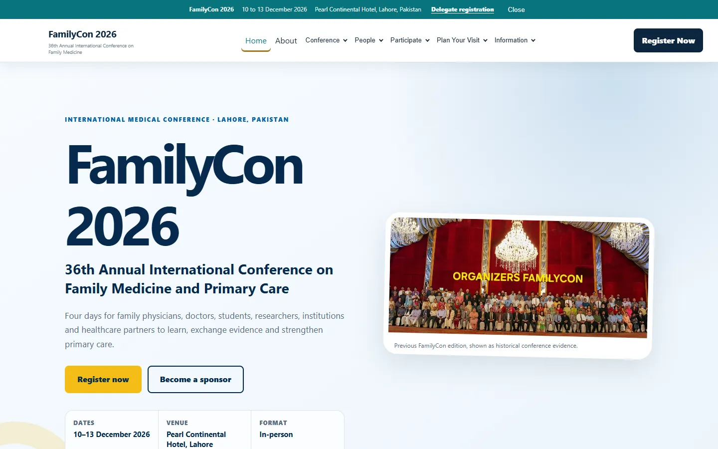 FamilyCon 2026 website homepage preview